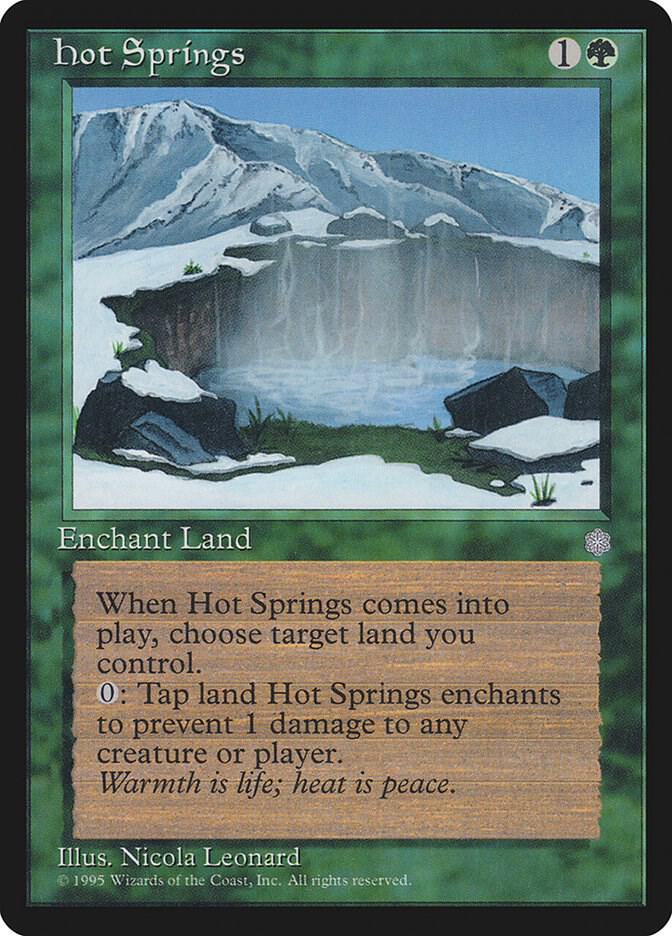 Hot Springs card from Ice Age