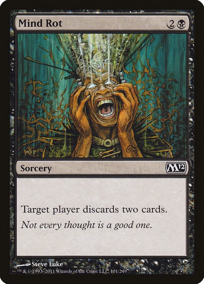 Mind Rot 101 card from Magic 2012 (M12)