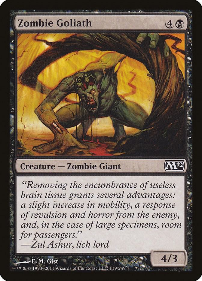 Zombie Goliath 119 card from Magic 2012 (M12)