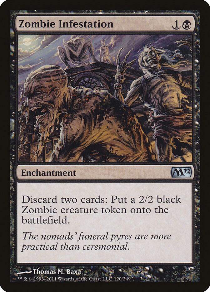 Zombie Infestation 120 card from Magic 2012 (M12)