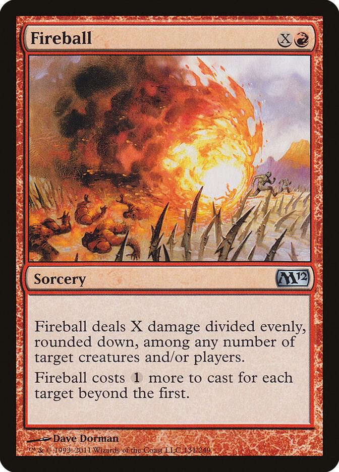 Fireball 131 card from Magic 2012 (M12)