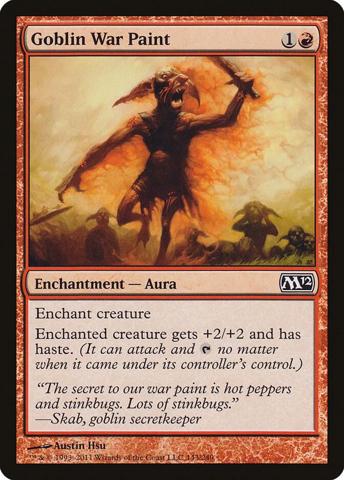 Goblin War Paint 143 card from Magic 2012 (M12)