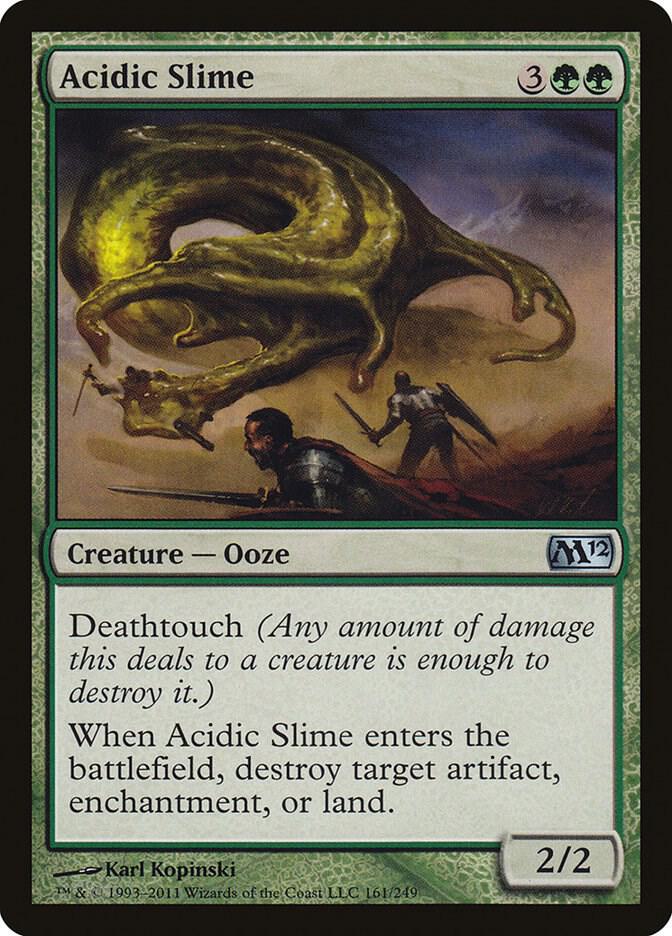 Acidic Slime 161 card from Magic 2012 (M12)