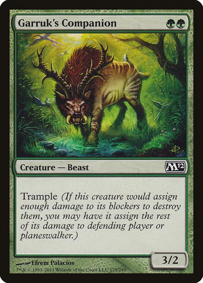Garruk's Companion 175 card from Magic 2012 (M12)