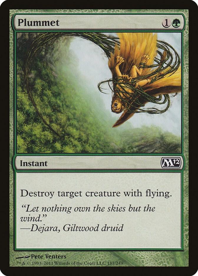 Plummet 187 card from Magic 2012 (M12)
