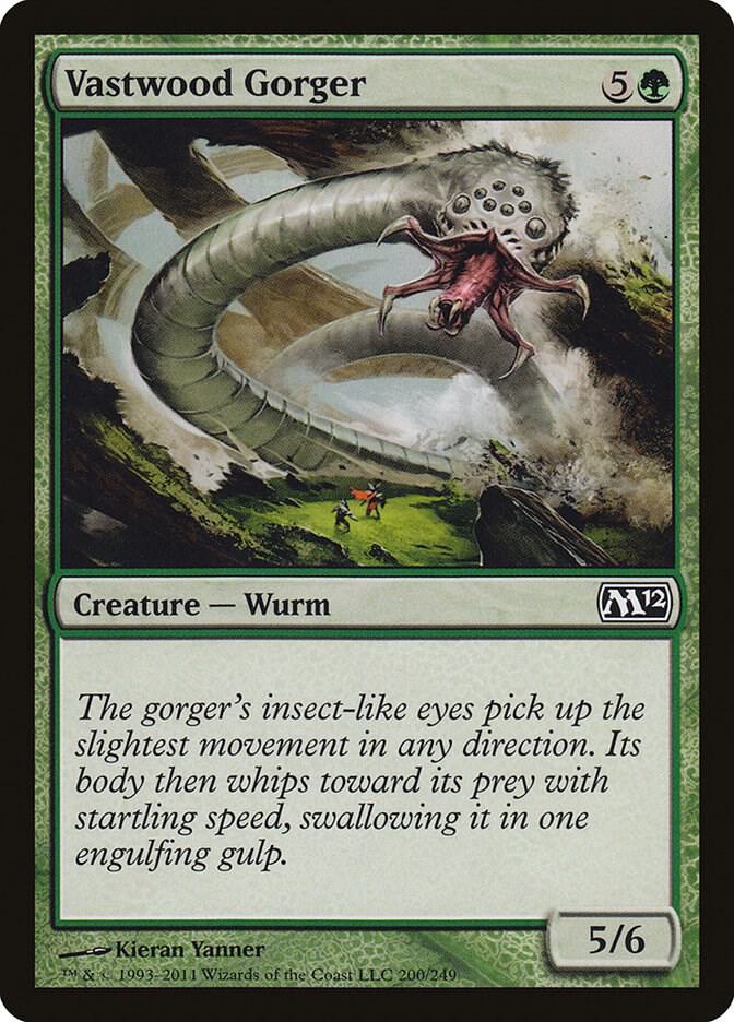 Vastwood Gorger 200 card from Magic 2012 (M12)