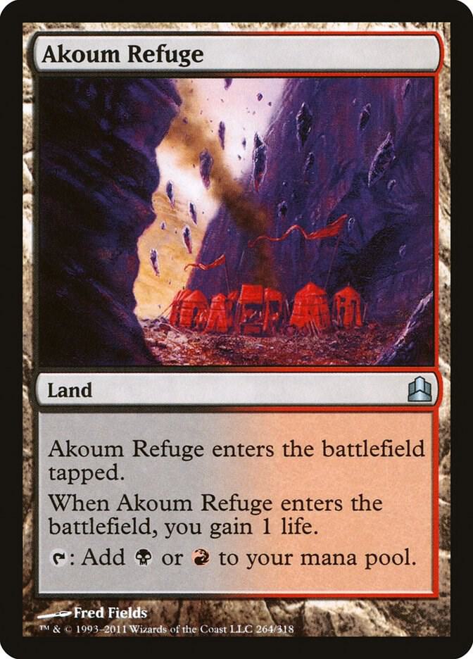 Akoum Refuge 264 card from Commander