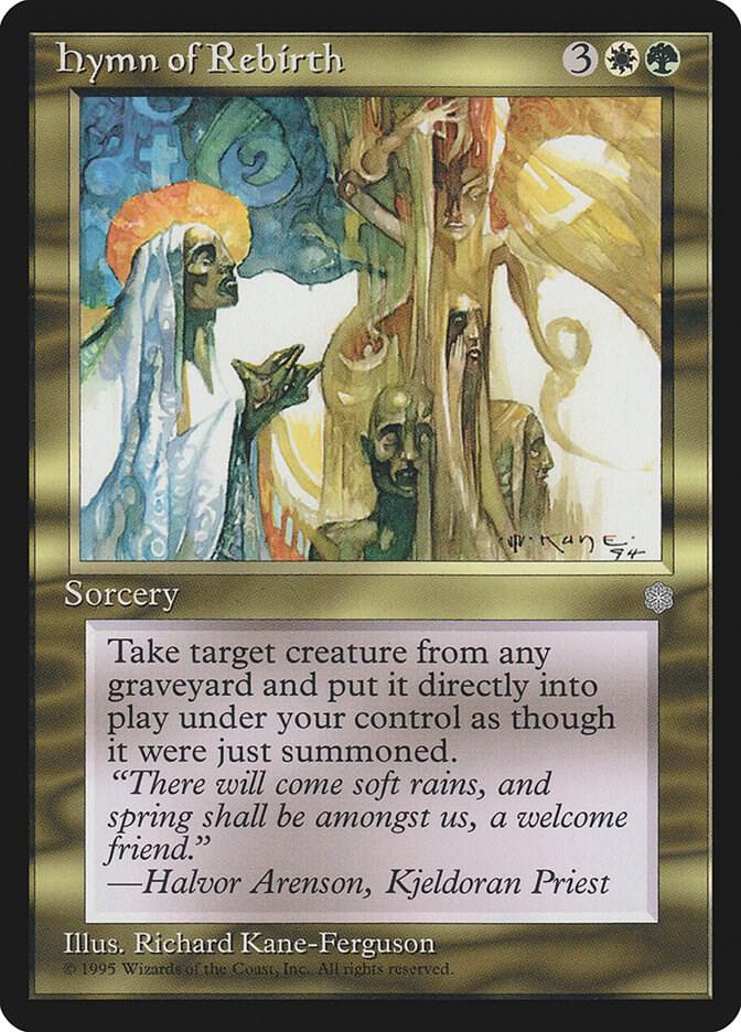 Hymn of Rebirth 373 card from Ice Age