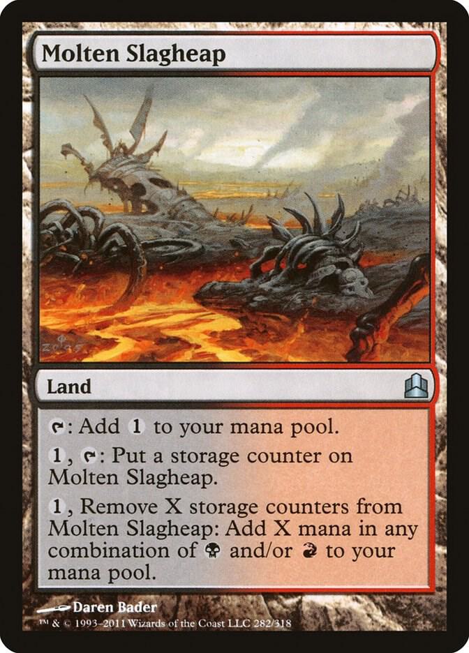 Molten Slagheap 282 card from Commander