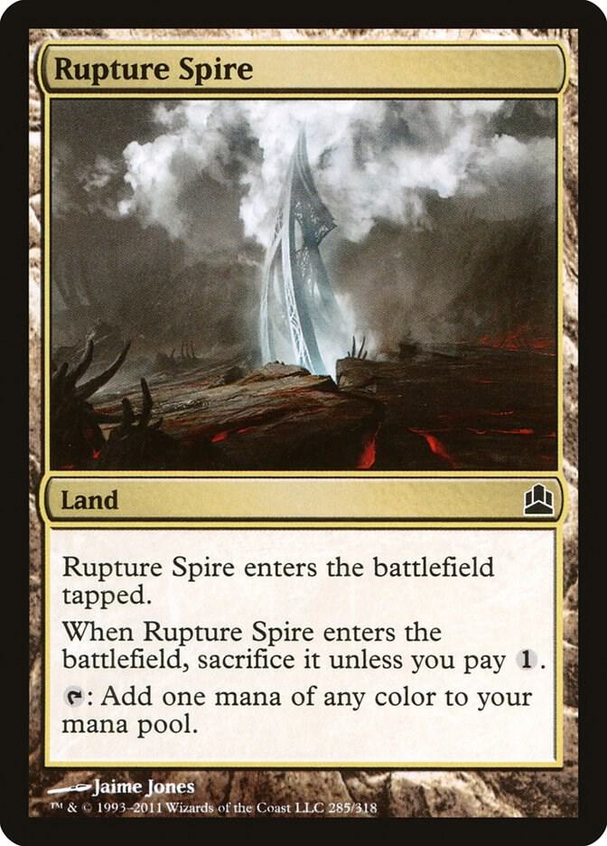 Rupture Spire 285 card from Commander