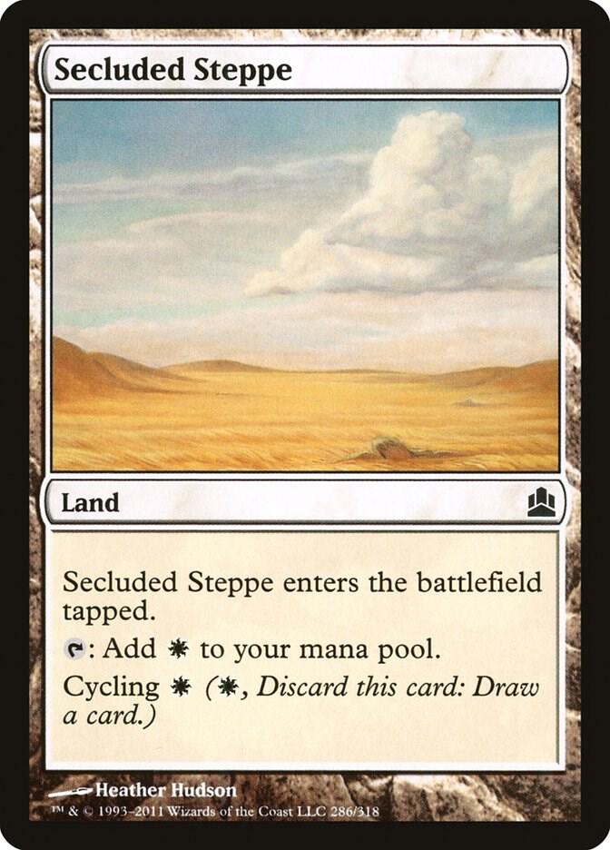Secluded Steppe 286 card from Commander