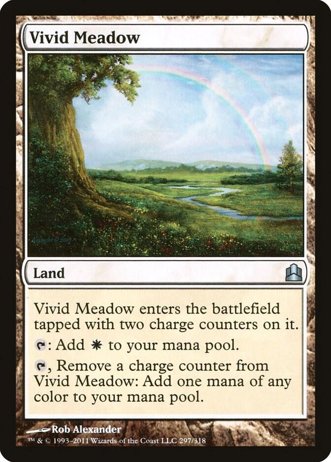 Vivid Meadow 297 card from Commander