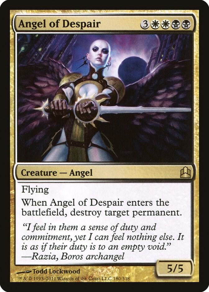 Angel of Despair 180 card from Commander