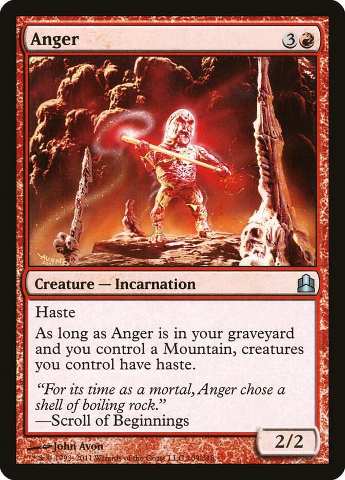 Anger 109 card from Commander