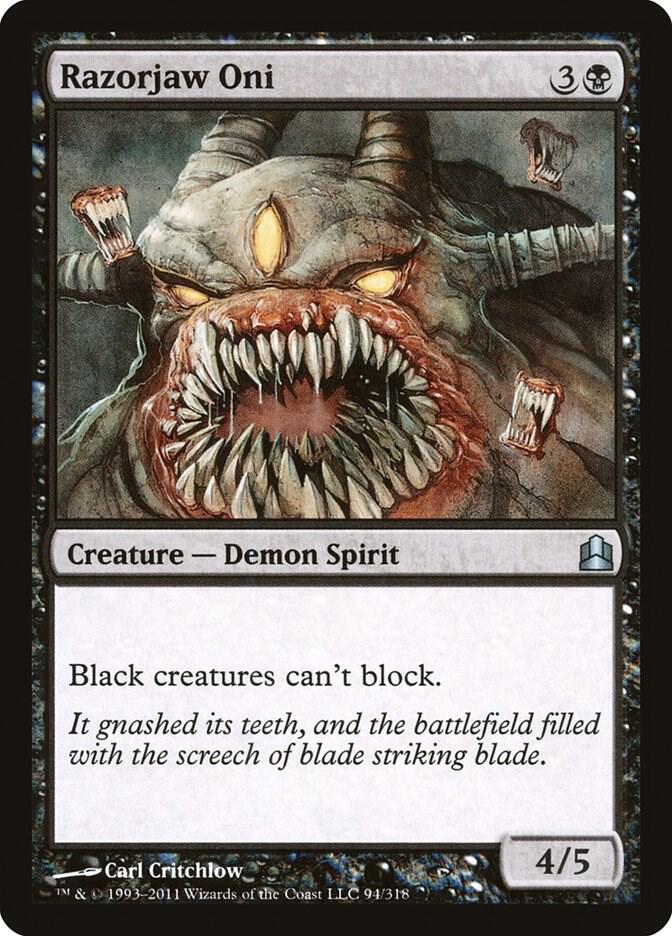Razorjaw Oni 94 card from Commander