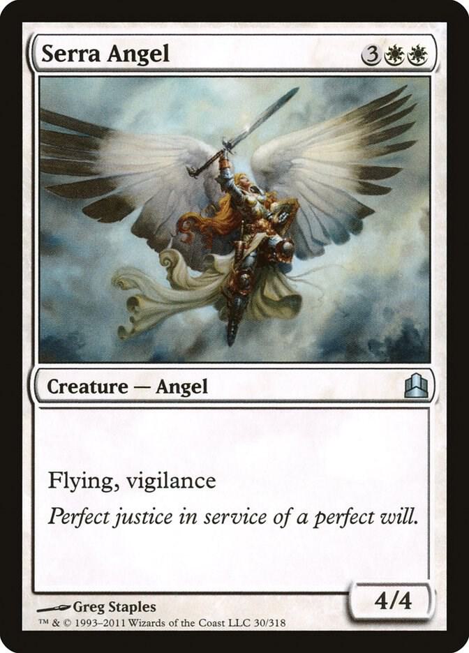 Serra Angel 30 card from Commander