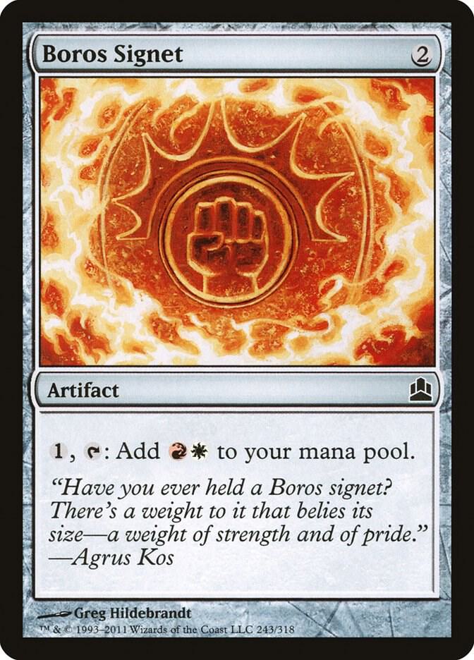 Boros Signet 243 card from Commander