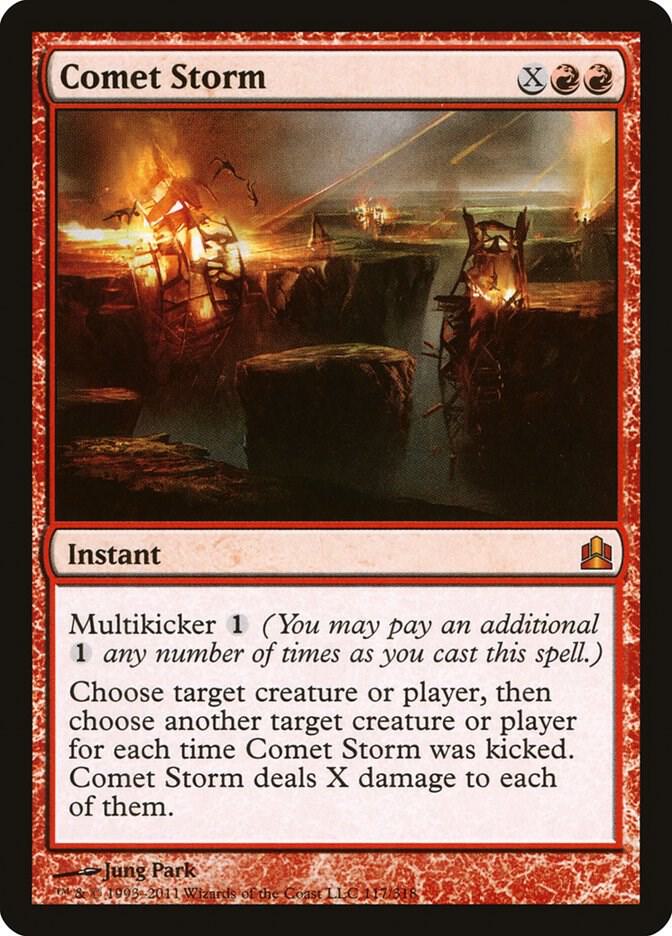 Comet Storm 117 card from Commander