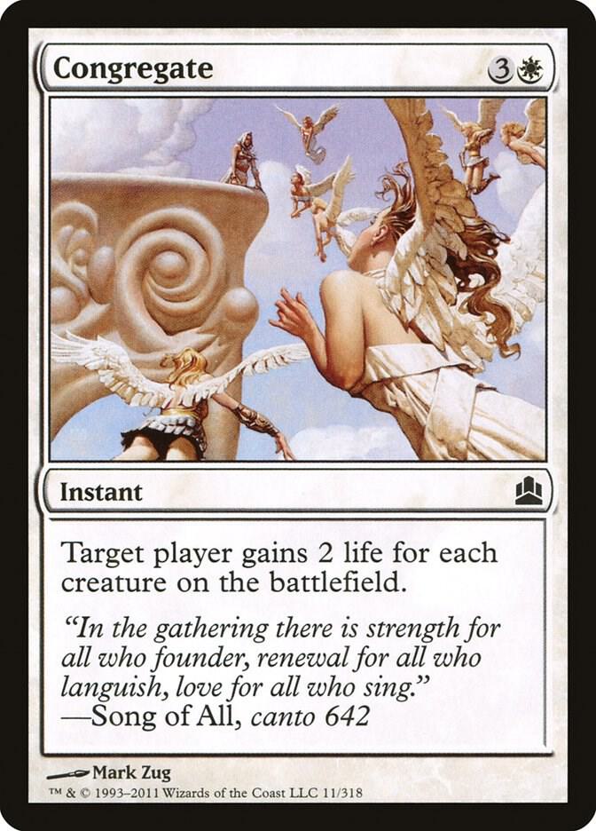Congregate 11 card from Commander