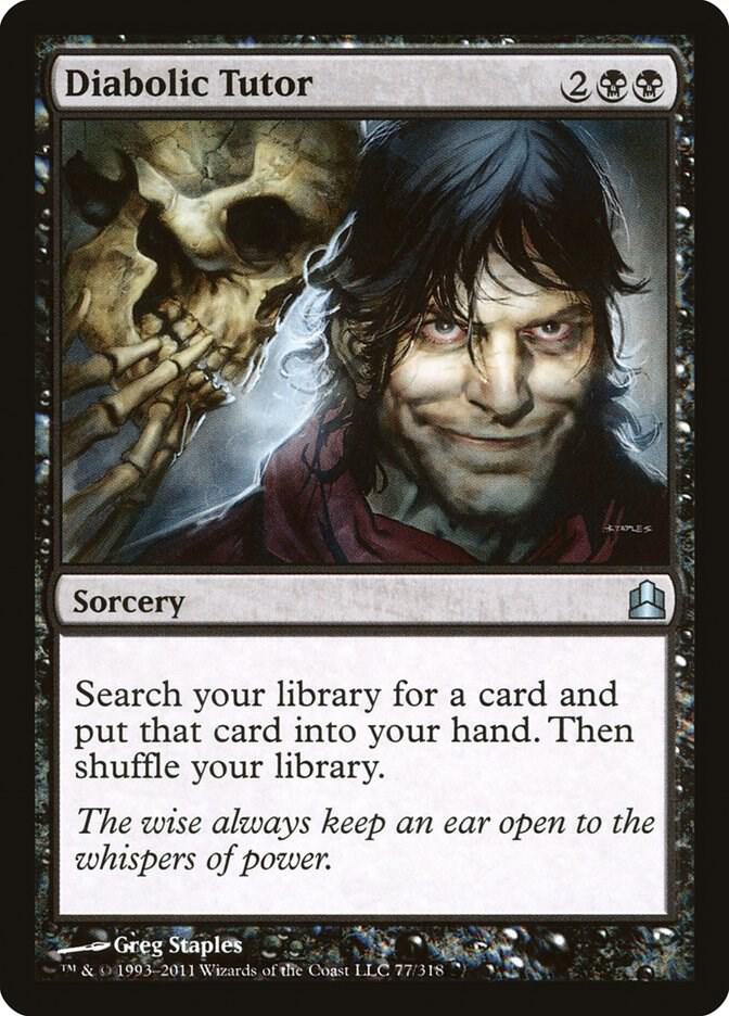 Diabolic Tutor 77 card from Commander
