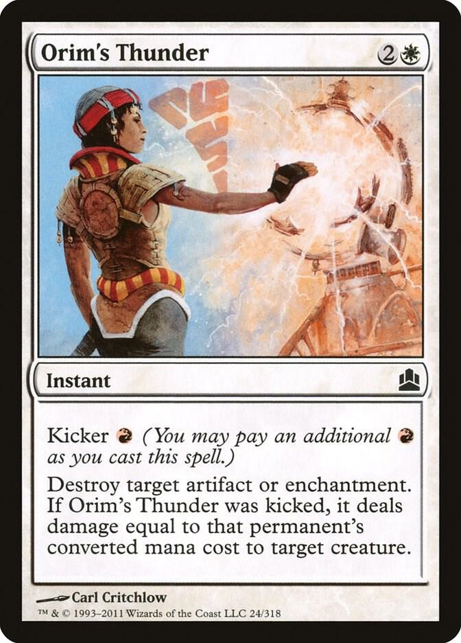 Orim's Thunder 24 card from Commander