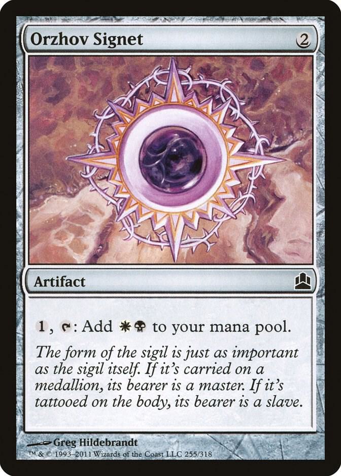 Orzhov Signet 255 card from Commander