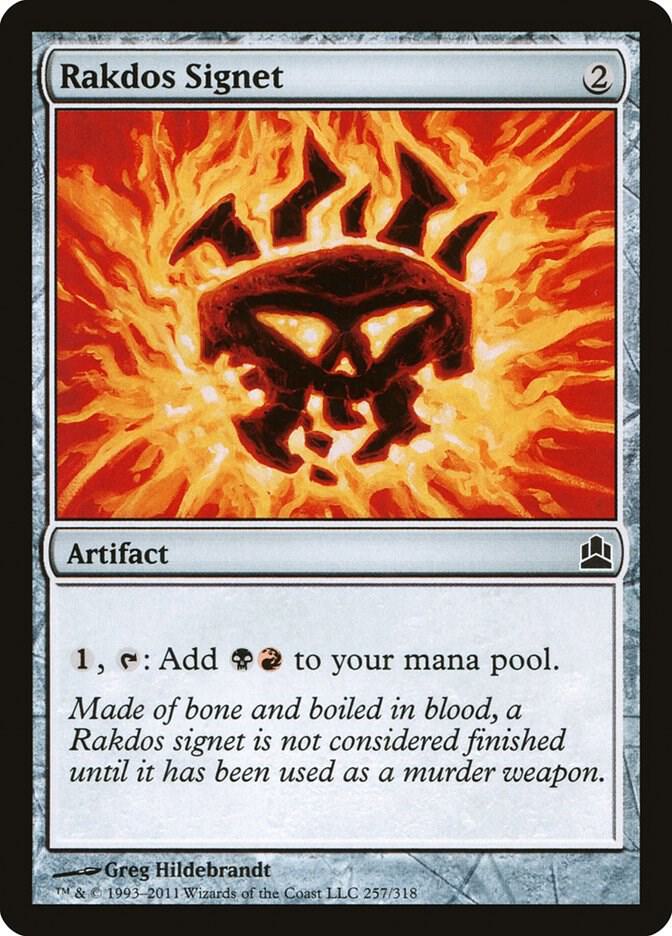 Rakdos Signet 257 card from Commander