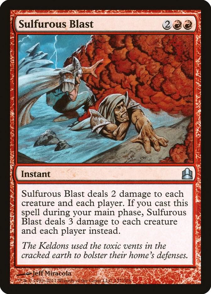 Sulfurous Blast 137 card from Commander