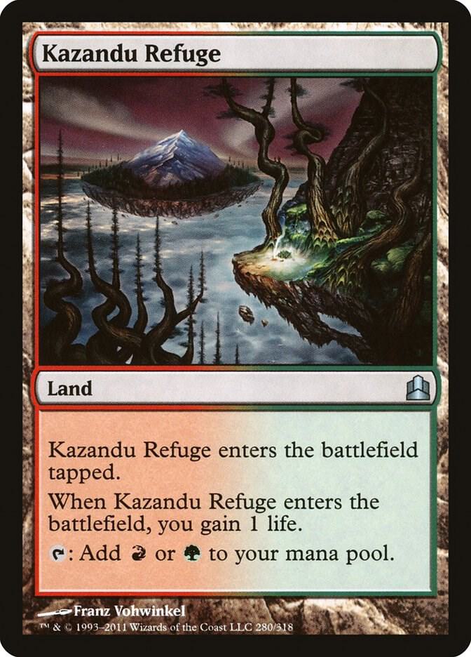Kazandu Refuge 280 card from Commander