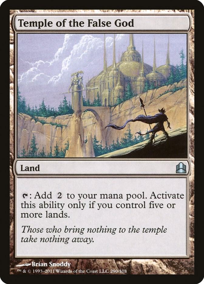 Temple of the False God 290 card from Commander