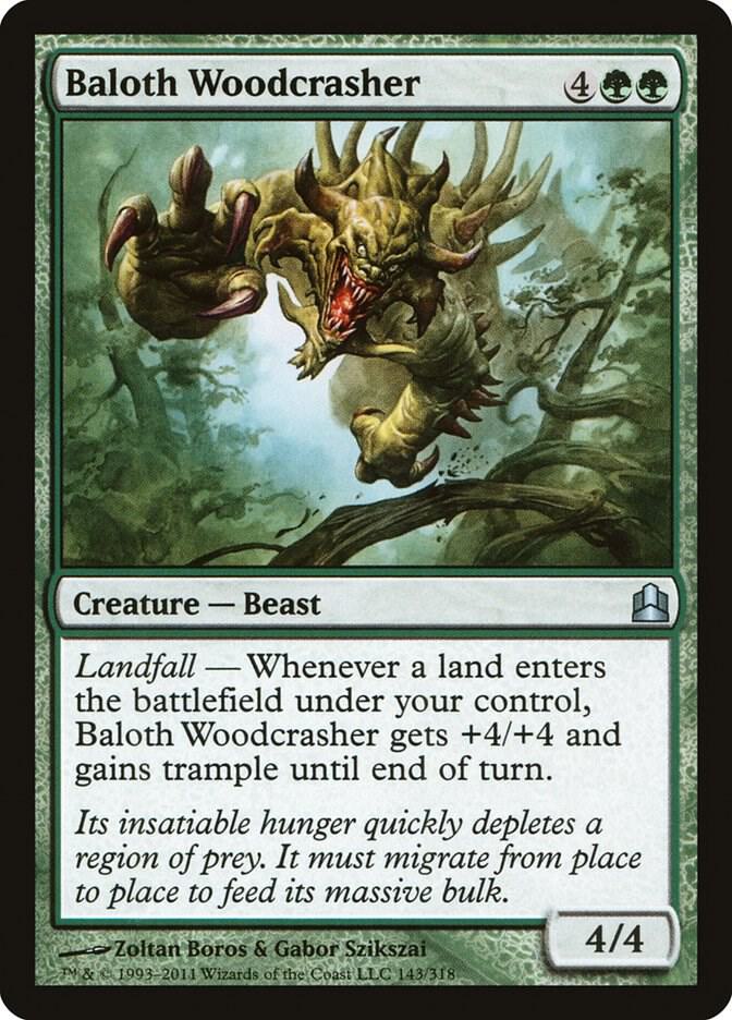 Baloth Woodcrasher 143 card from Commander