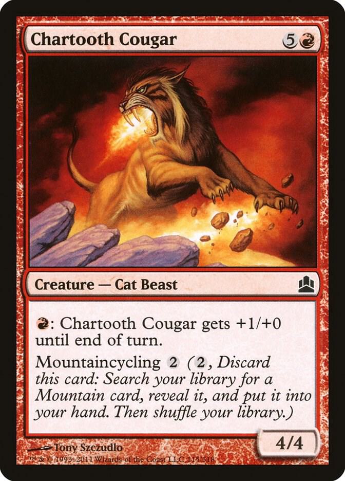 Chartooth Cougar 115 card from Commander