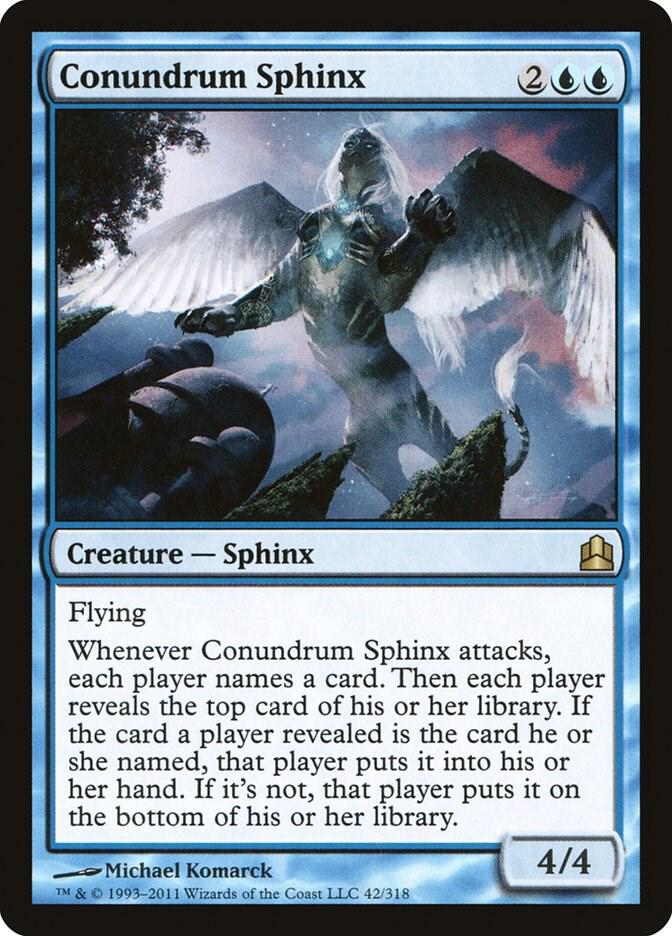 Conundrum Sphinx 42 card from Commander