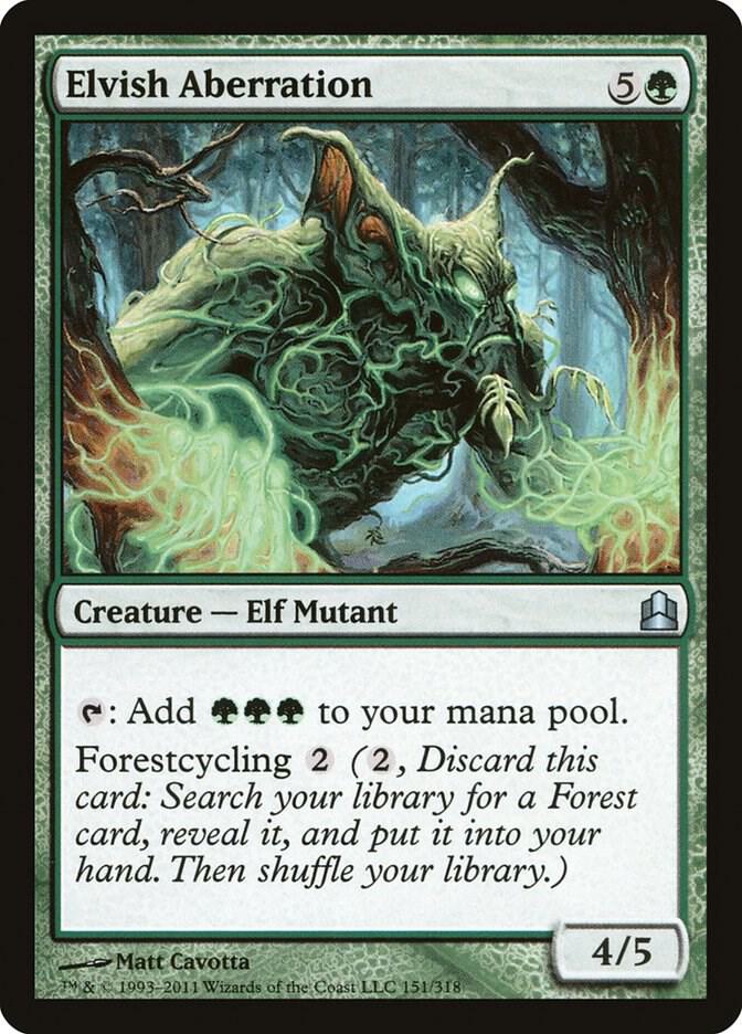 Elvish Aberration 151 card from Commander
