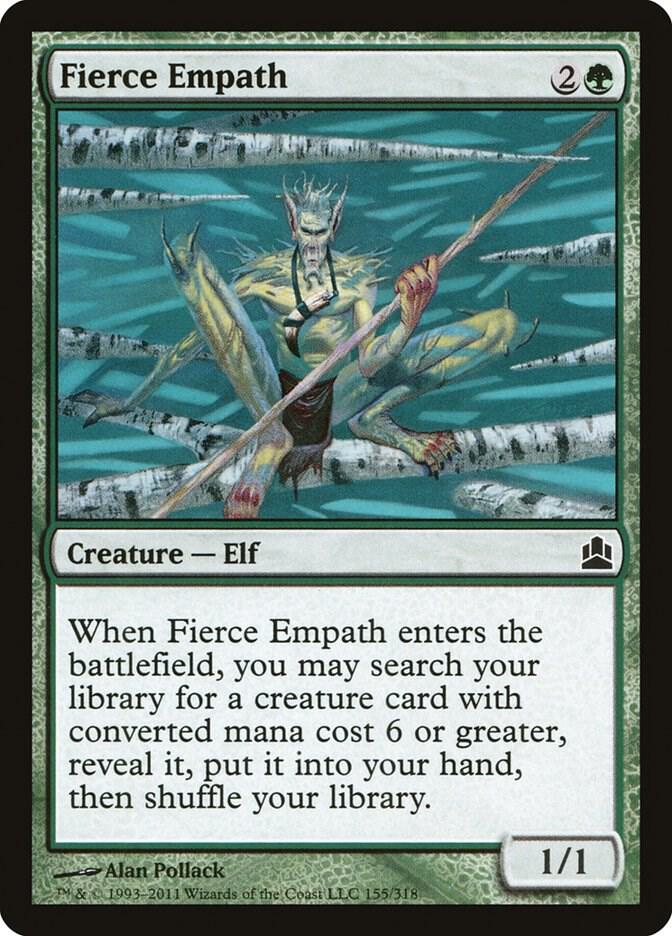 Fierce Empath 155 card from Commander