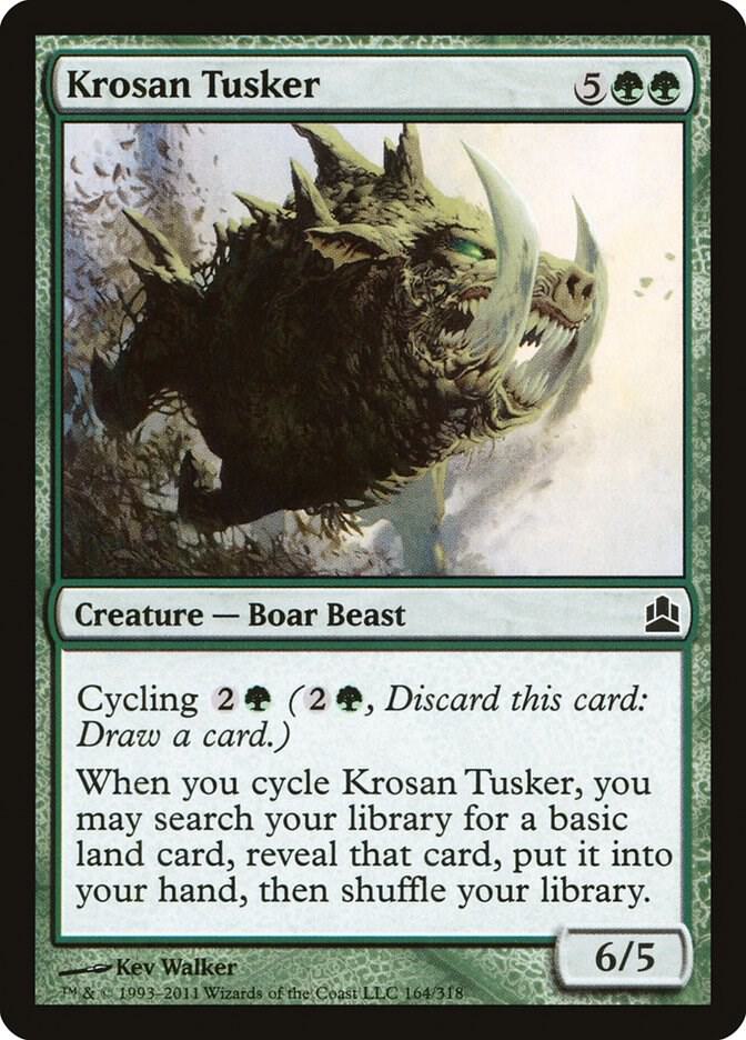Krosan Tusker 164 card from Commander