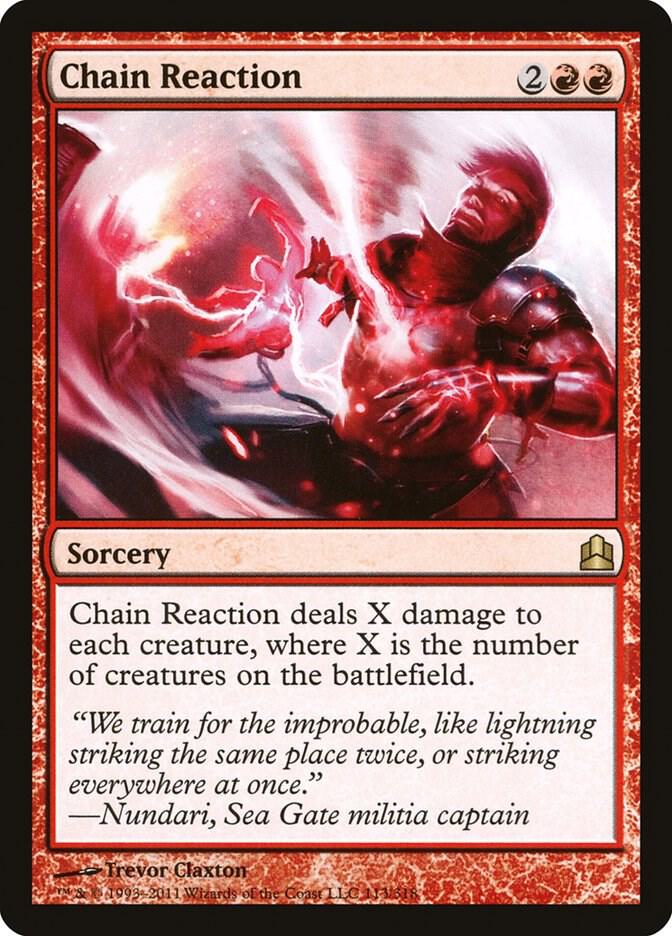 Chain Reaction 113 card from Commander