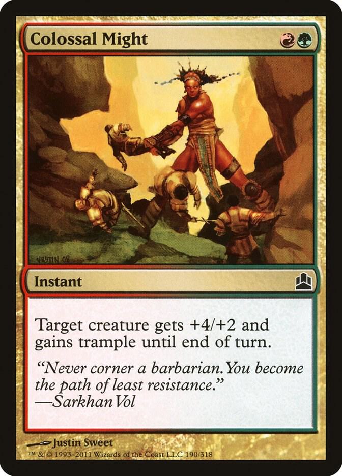 Colossal Might 190 card from Commander