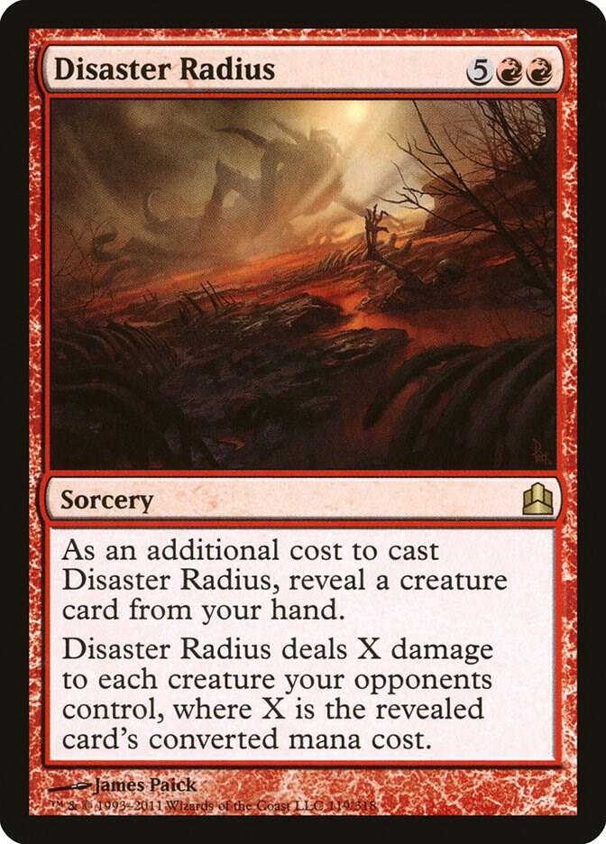Disaster Radius 119 card from Commander