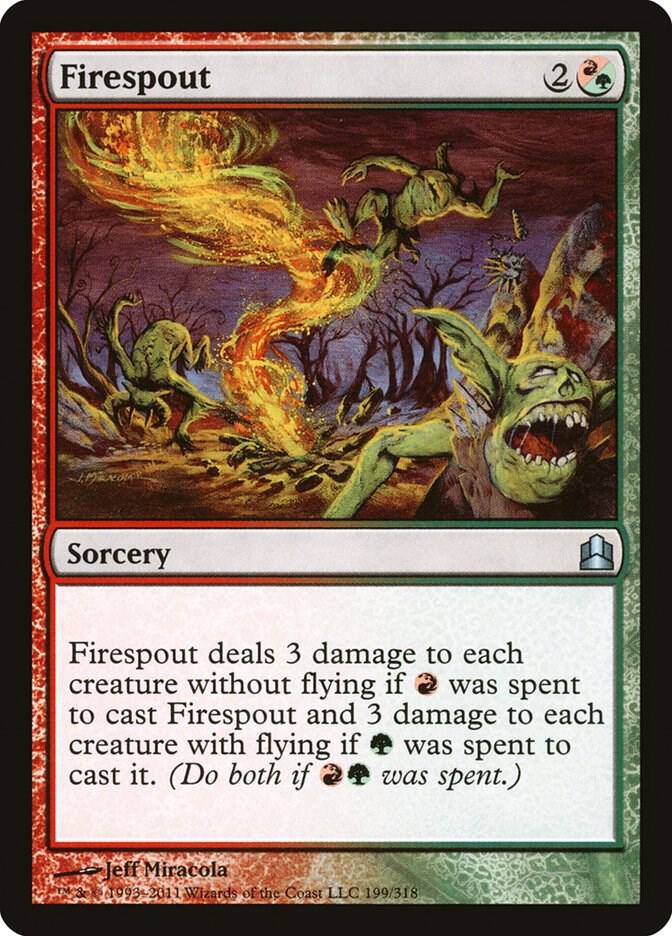 Firespout 199 card from Commander