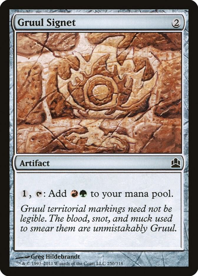 Gruul Signet 250 card from Commander