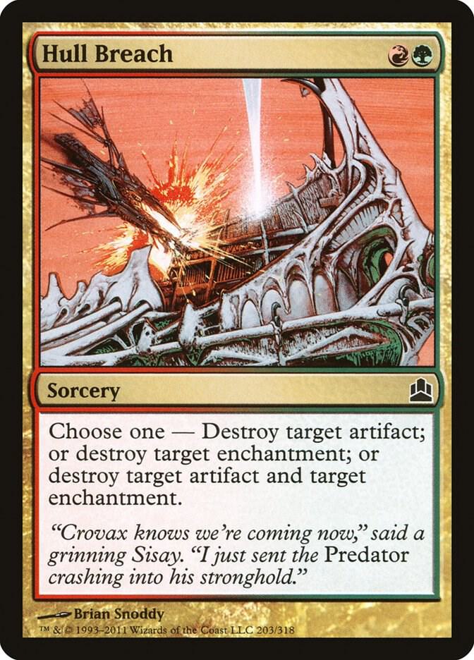 Hull Breach 203 card from Commander