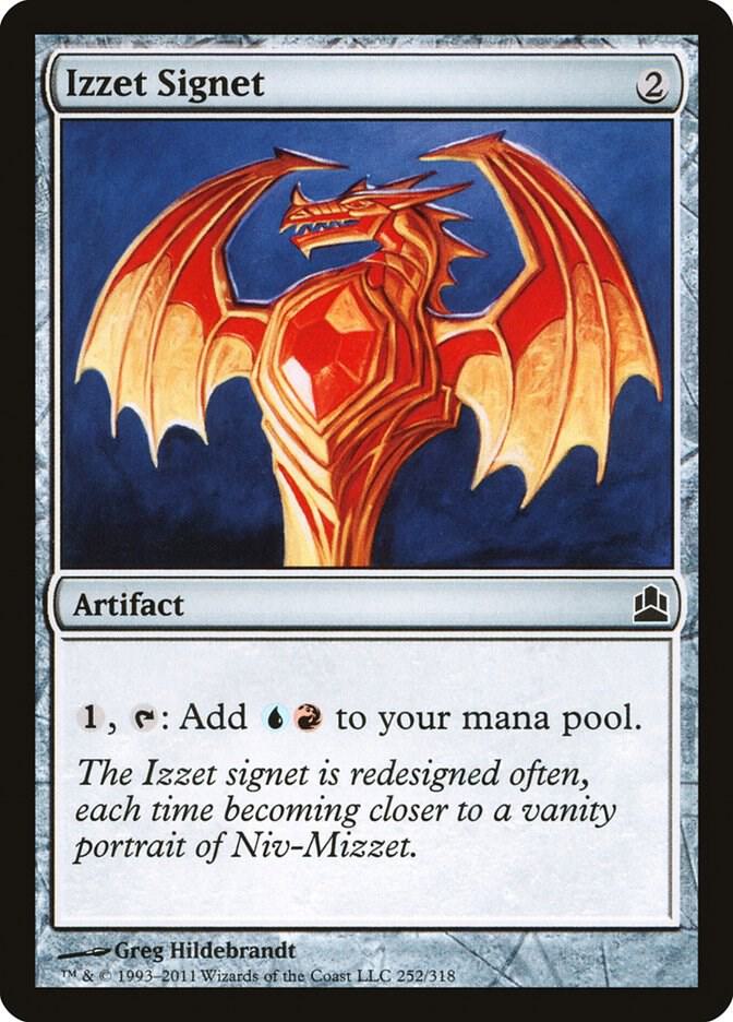 Izzet Signet 252 card from Commander