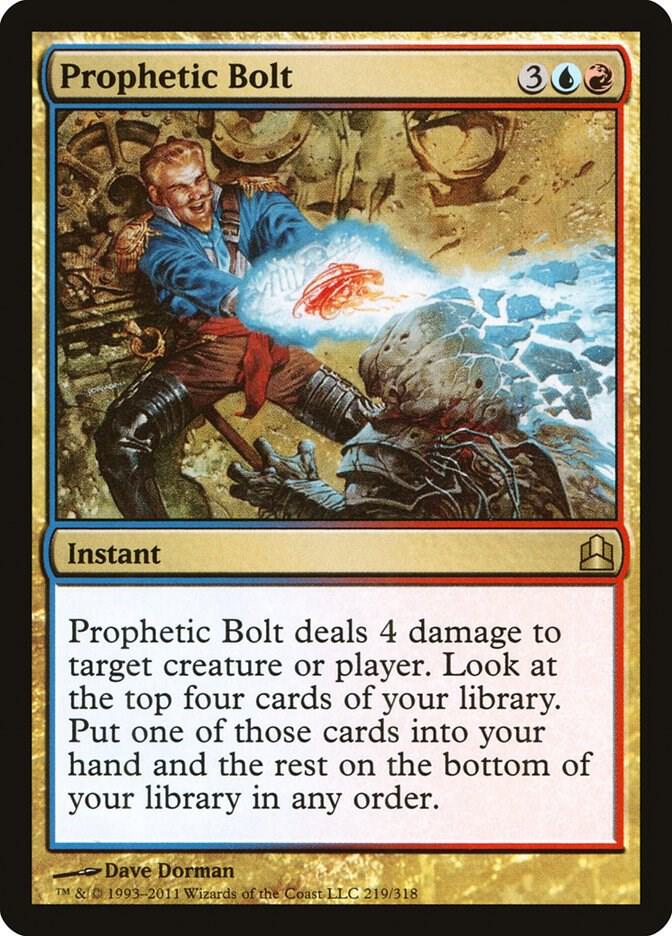 Prophetic Bolt 219 card from Commander