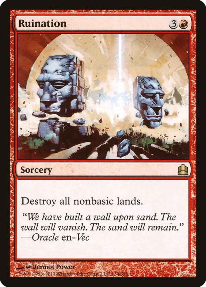Ruination 134 card from Commander