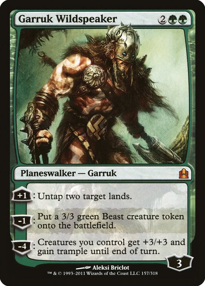 Garruk Wildspeaker 157 card from Commander