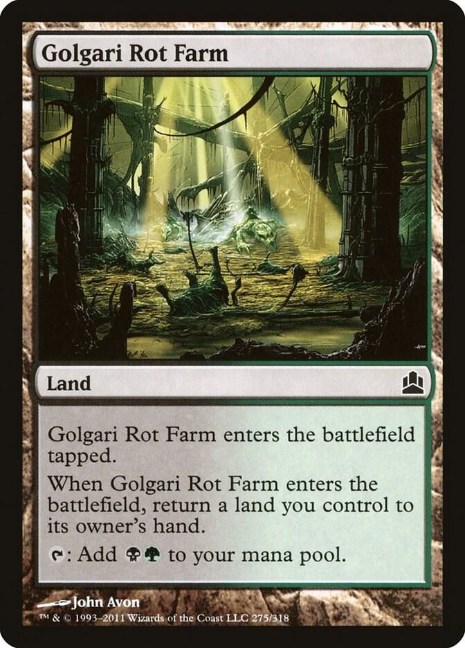 Golgari Rot Farm 275 card from Commander