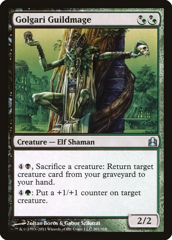 Golgari Guildmage 201 card from Commander