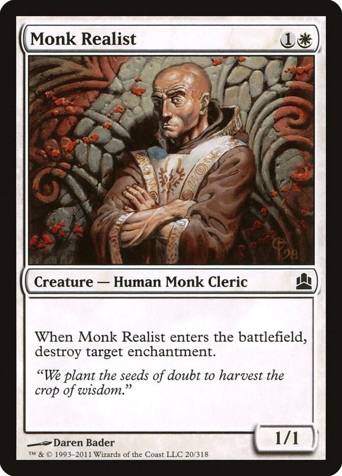 Monk Realist 20 card from Commander