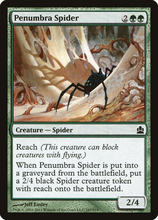 Penumbra Spider 167 card from Commander
